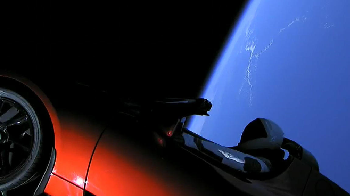 Колата на Мъск в космоса