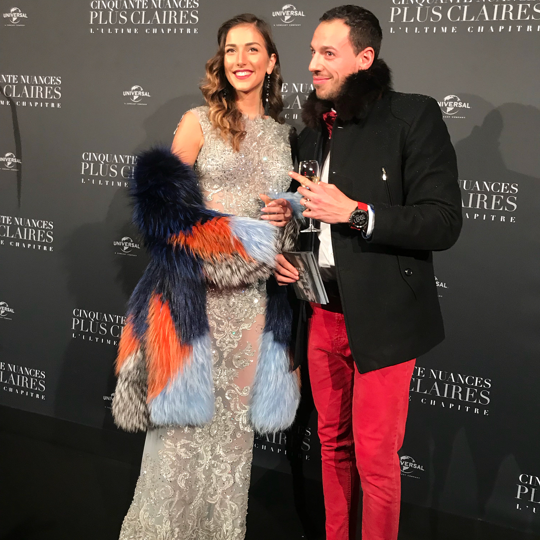 Александра Петканова и Даниел Петканов в Париж на премиерата на ”50 нюанса освободени”