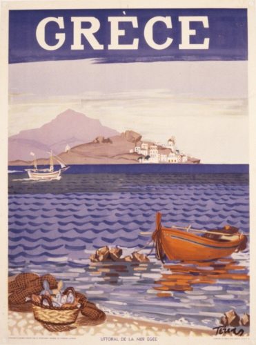 Винтидж постери насърчават туризма в Гърция