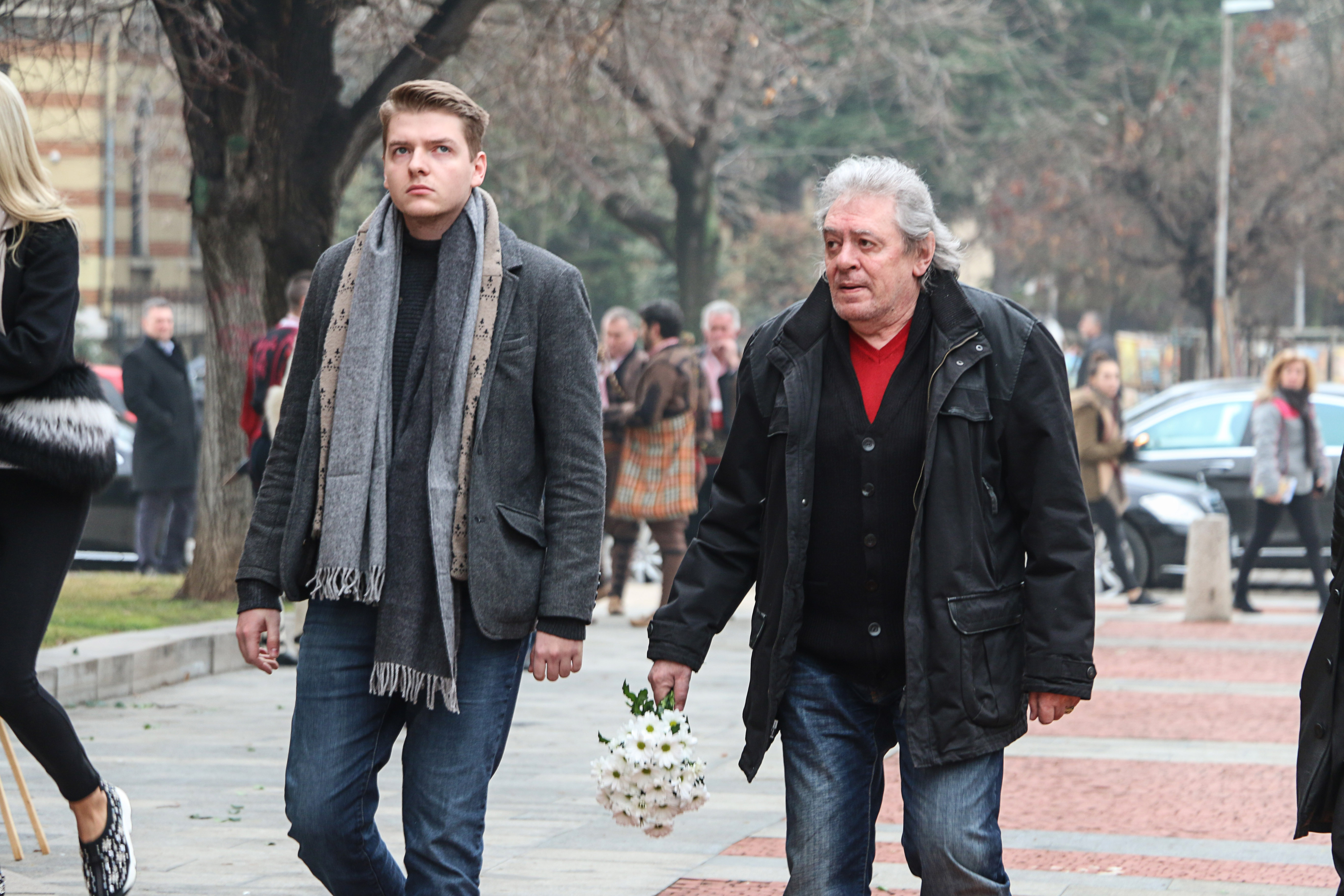 Михаил Белчев със сина си