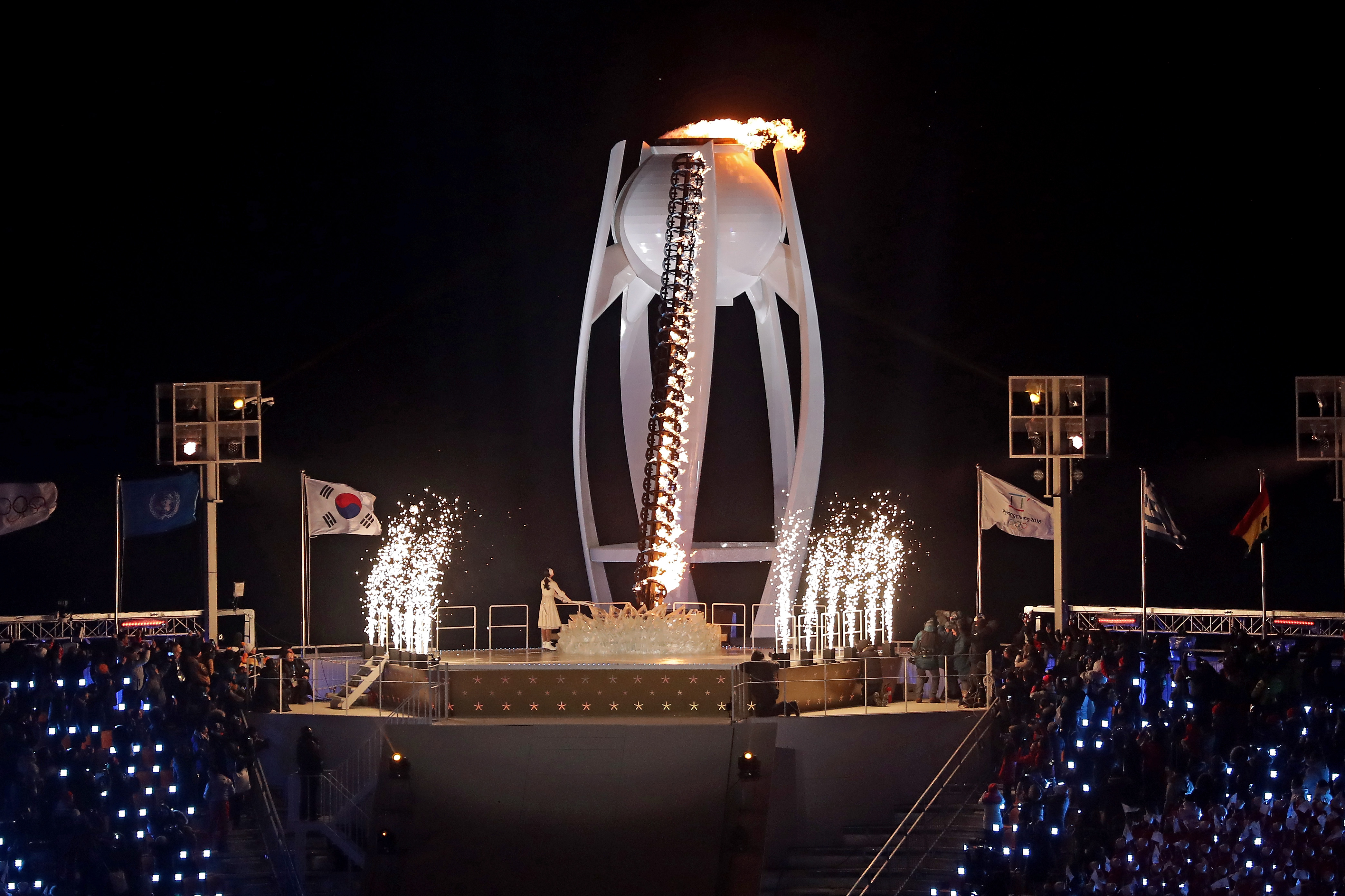 Запалване на Олимпийския огън
