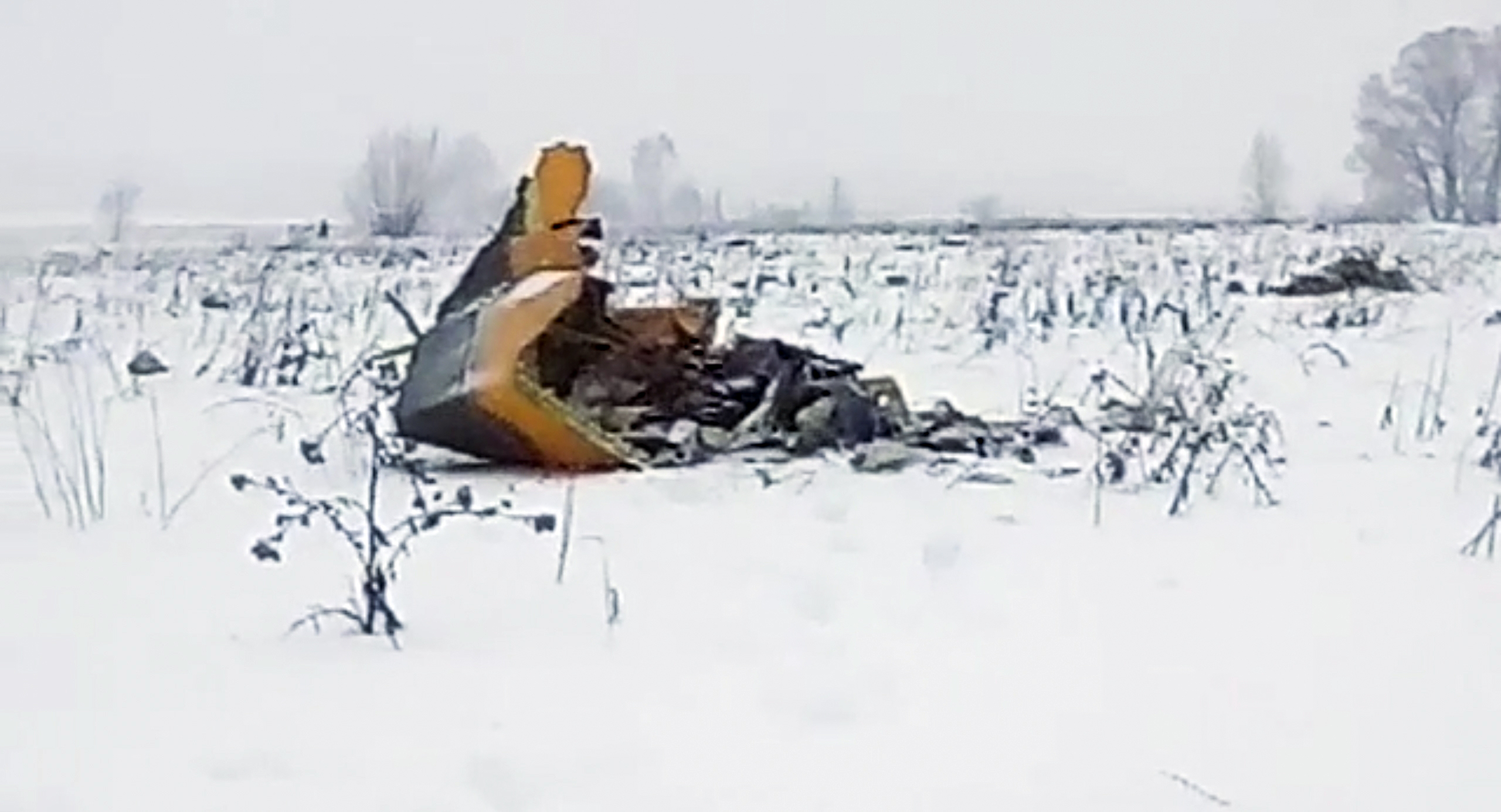 Отломките на руския самолет са пръснати на голяма площ
