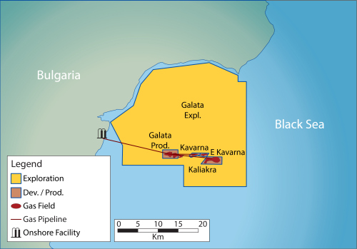 ”Петрокелтик” добива природен газ от три блока в шелфа на Черно море