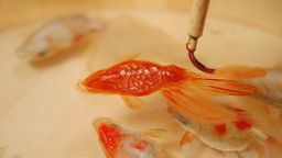 Потресаващите триизмерни златни рибки на Фукахори