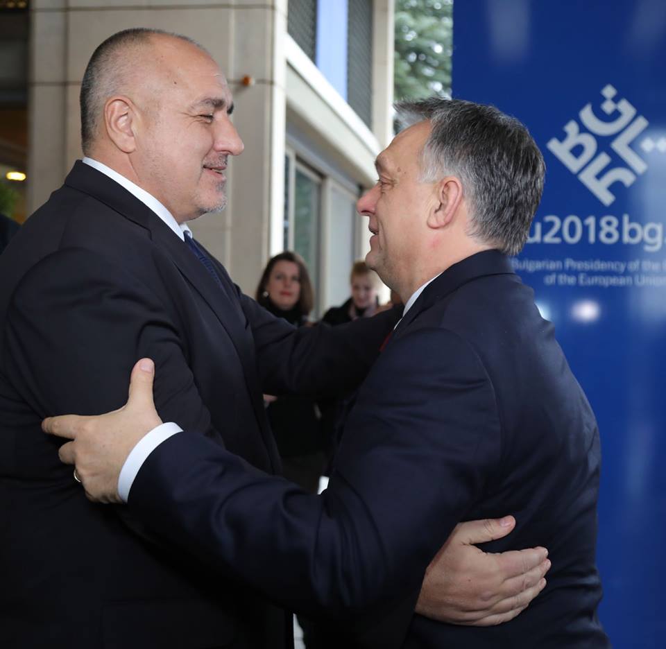 През февруари Бойко Борисов посрещна Виктор Орбан в София