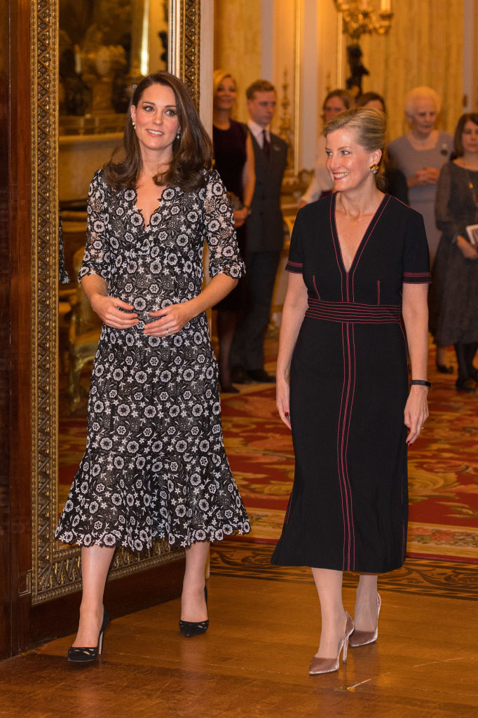 Катрин и Софи дадоха моден прием в Бъкингамския дворец