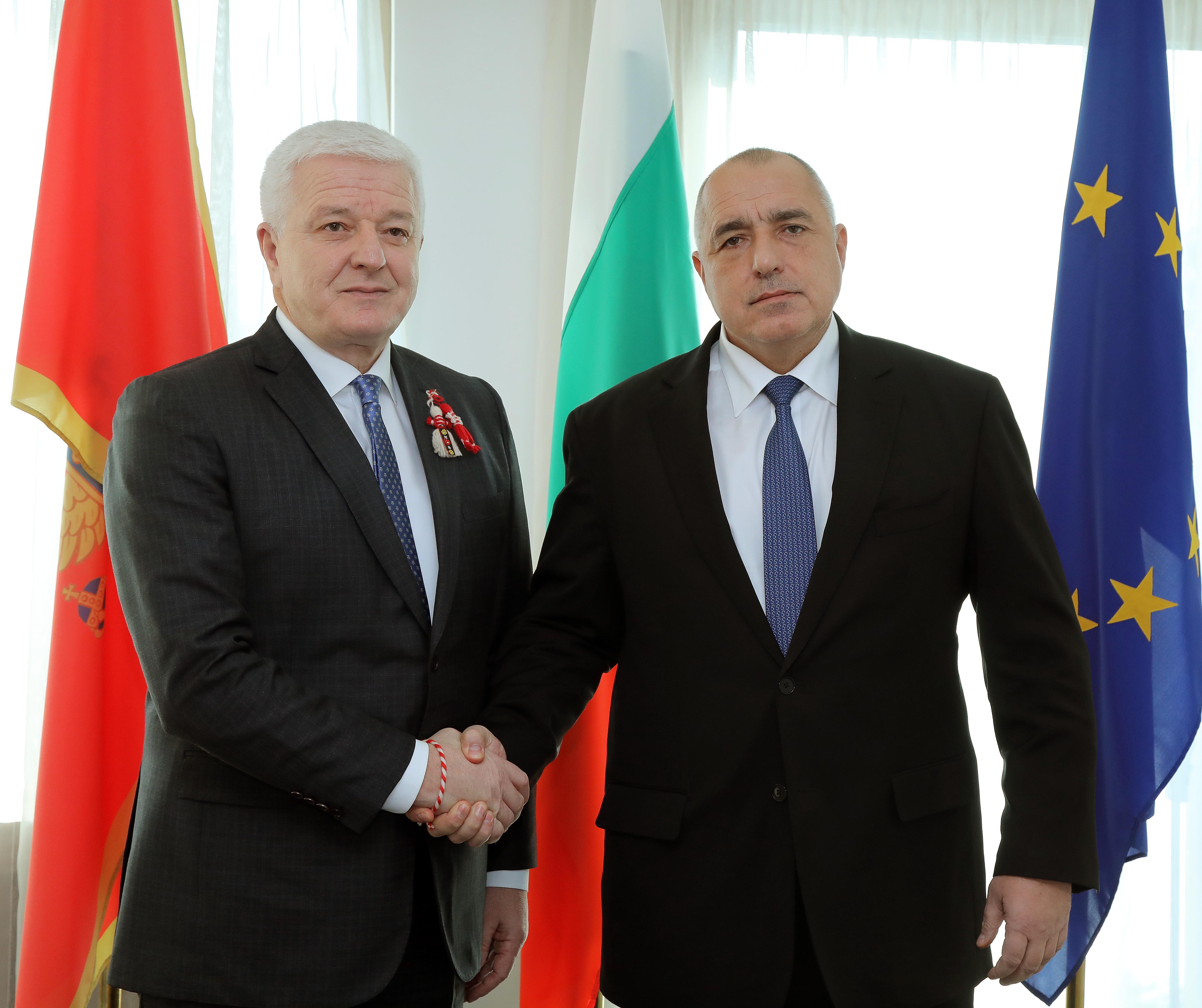 Бойко Борисов се срещна с премиера на Черна гора Душко Маркович