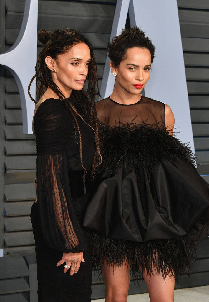 Лиза Боне и Зоуи Кравиц на партито на Vanity Fair след раздаването на ”Оскарите”
