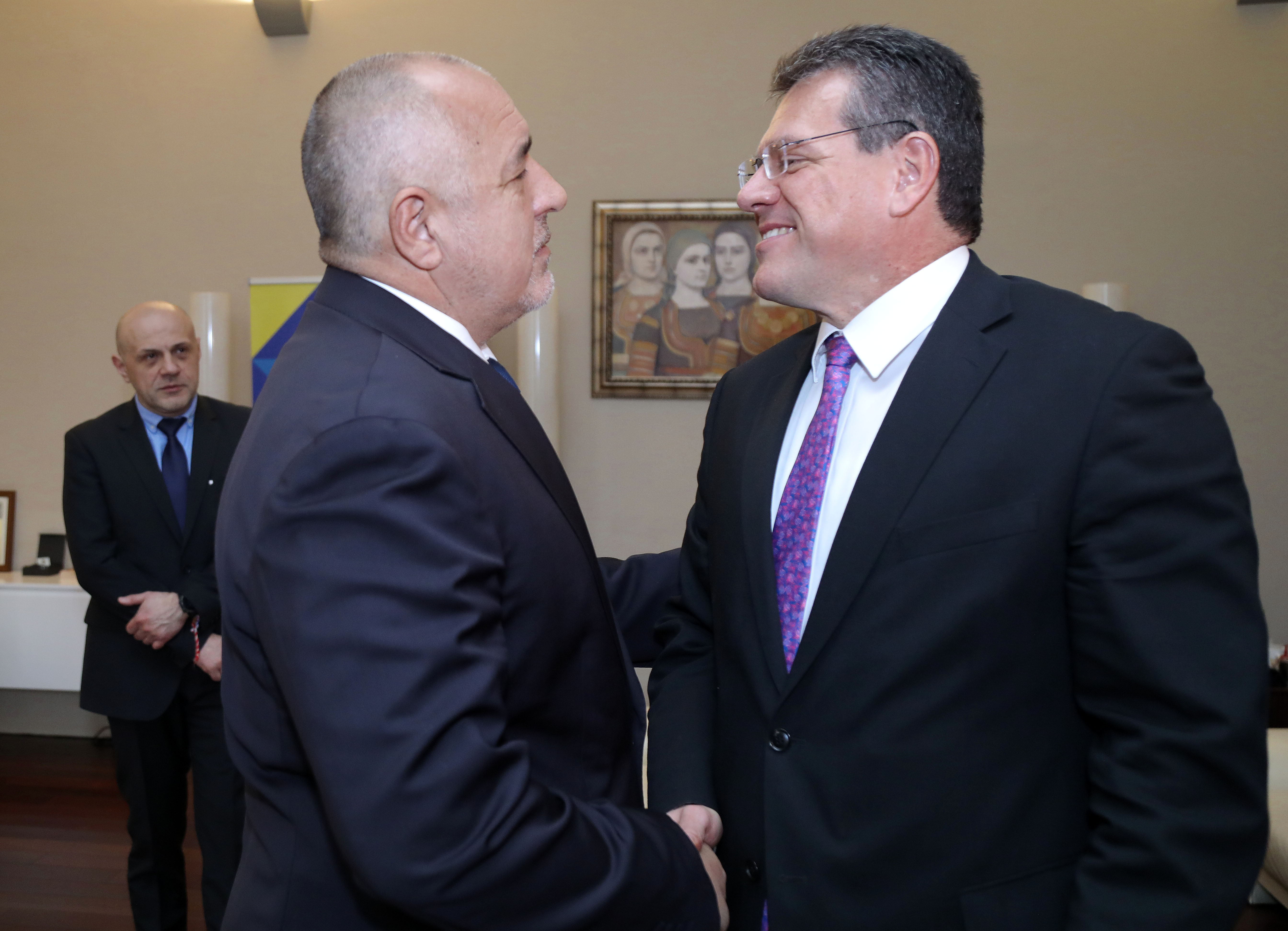 Борисов представи на Шефчович газовия хъб ”Балкан”