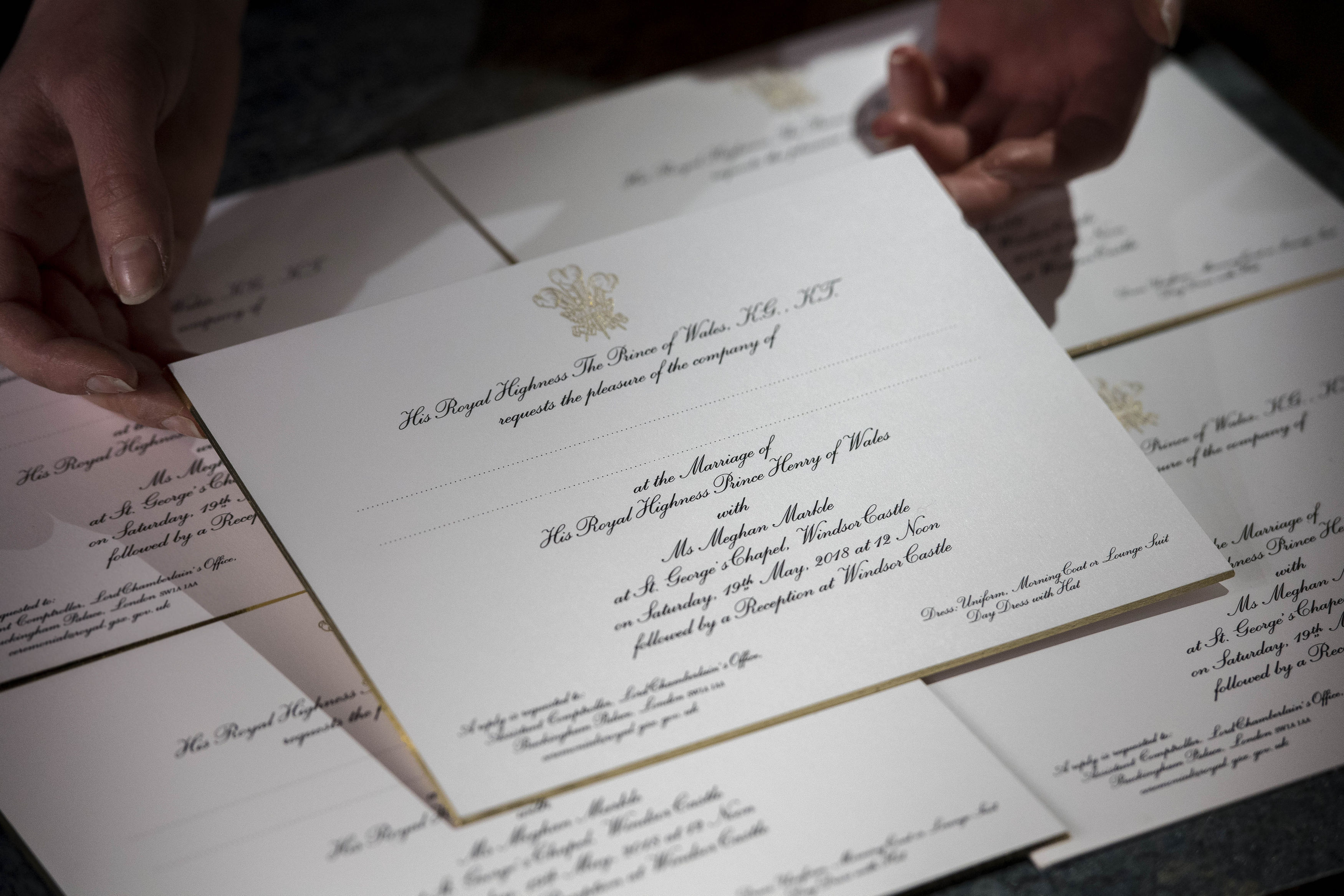 Поканите за сватбата на Меган Маркъл и принц Хари