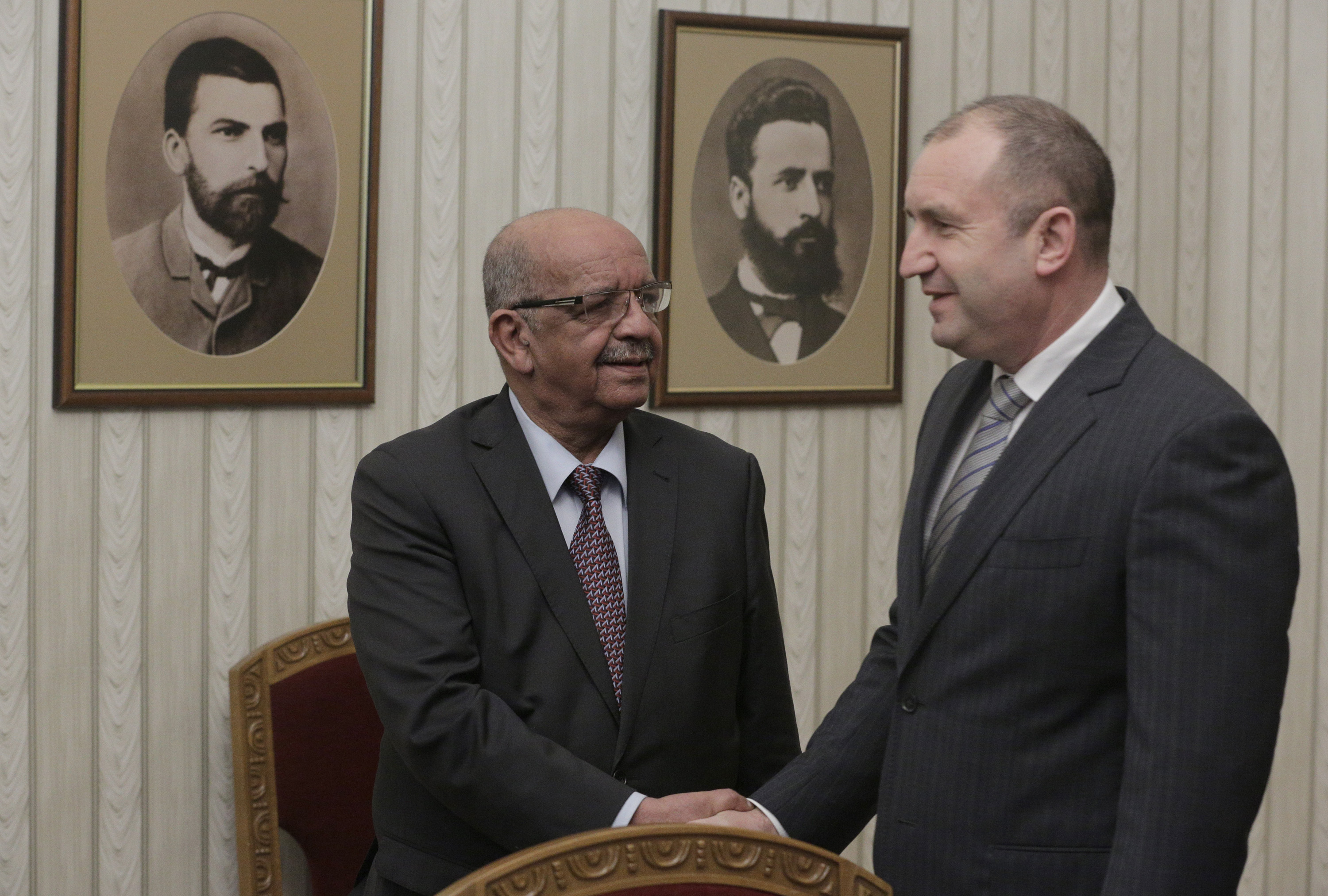 Румен Радев и алжирският външен министър Абделкадер Месахел