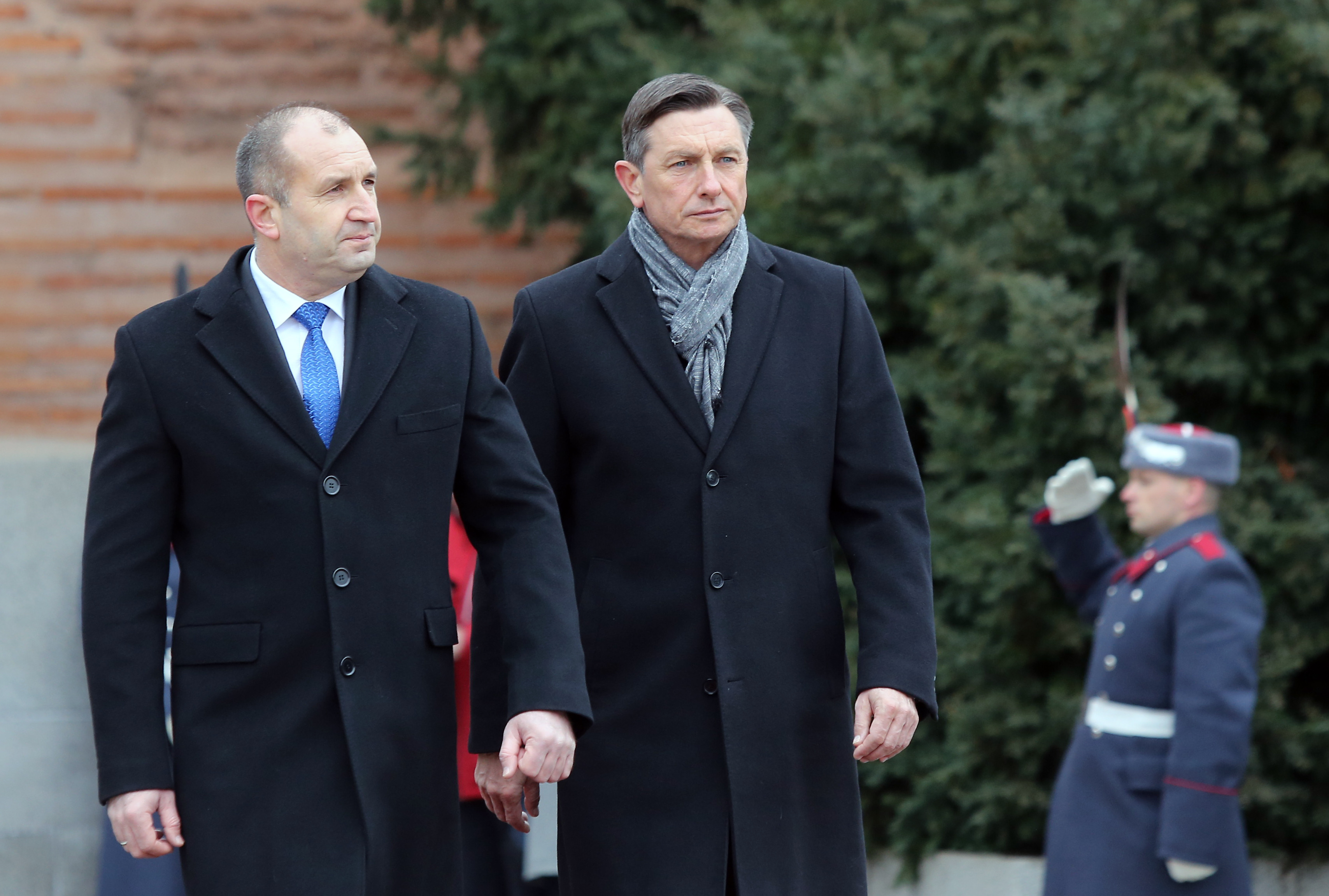 Президентът на Словения Борут Пахор и Румен Радев