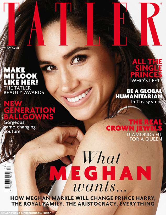 Меган Маркъл на корицата на Tatler