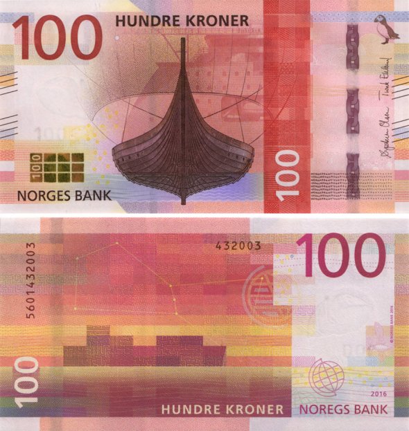 100 норвежки крони
