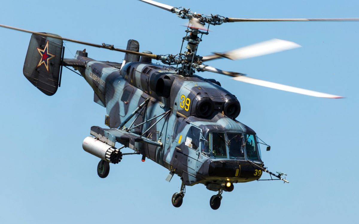 Рускиият военен хеликоптер Ка 29 е извършвал пробен полет