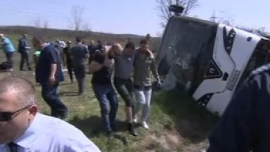 6 жертви при катастрофа на автобус на АМ ”Тракия” (видео)
