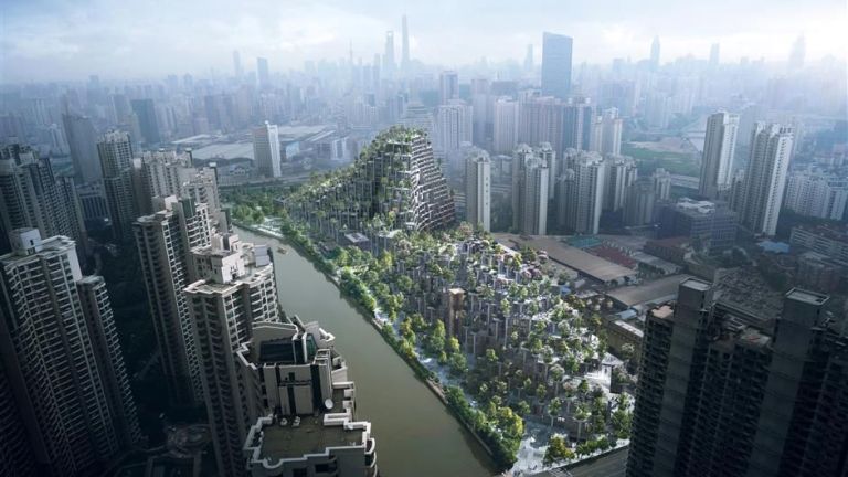"Висящите градини на Семирамида" възкръсват в търговски център в Шанхай