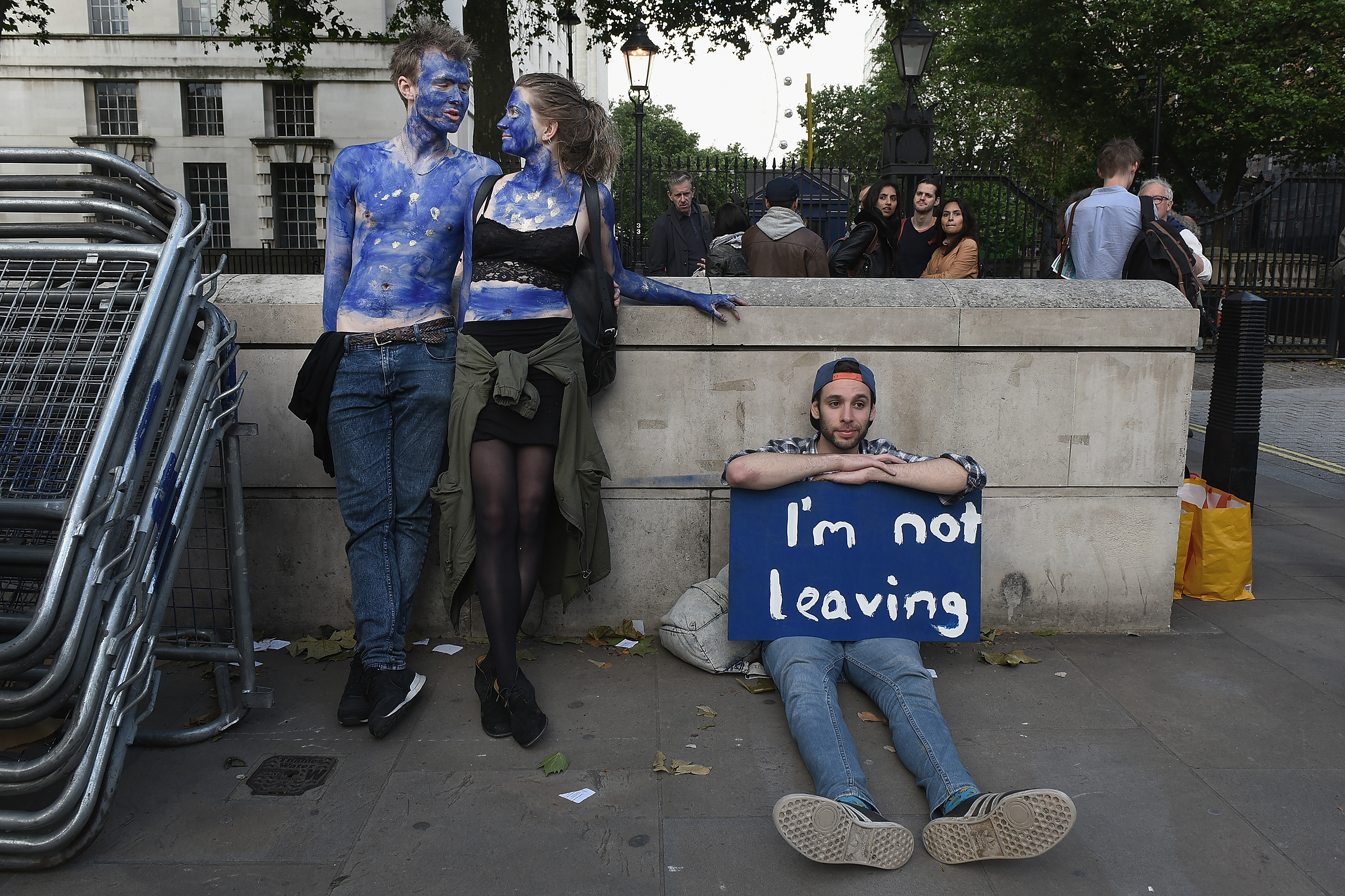 Млади британци протестират по оригинален начин в Лондон срещу излизането на Великобритания от Европейския съюз