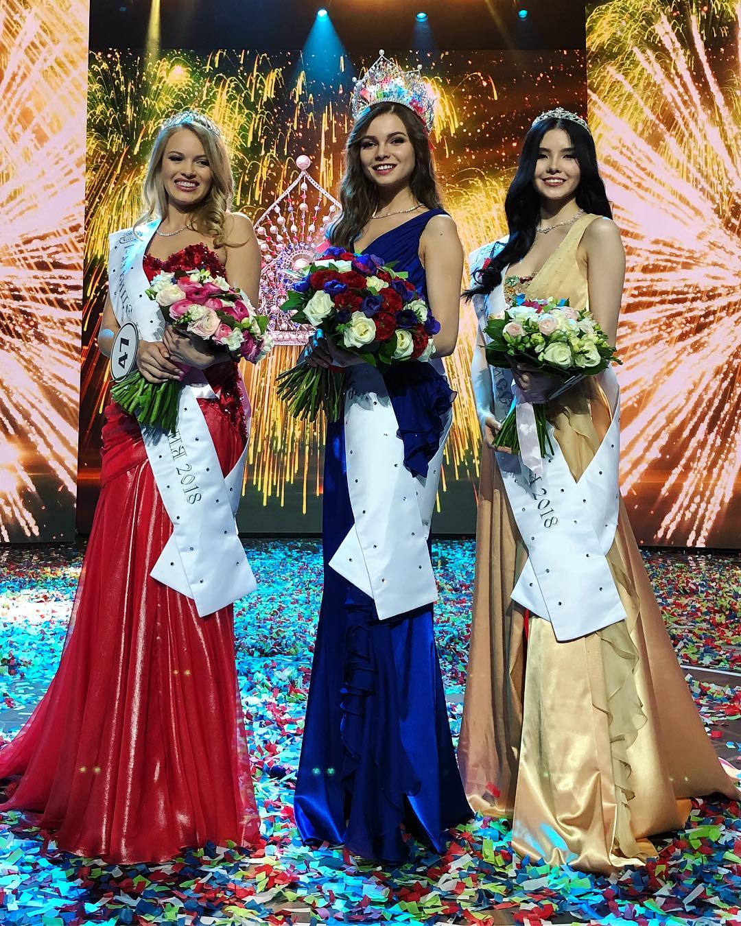 ”Мис Русия” 2018 Юлия Полячихина със своите подгласнички