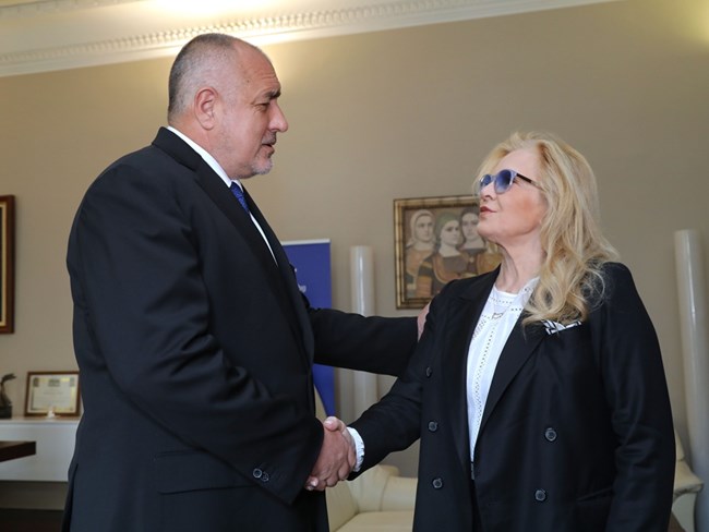 Силви Вартан се срещна с премиера Бойко Борисов