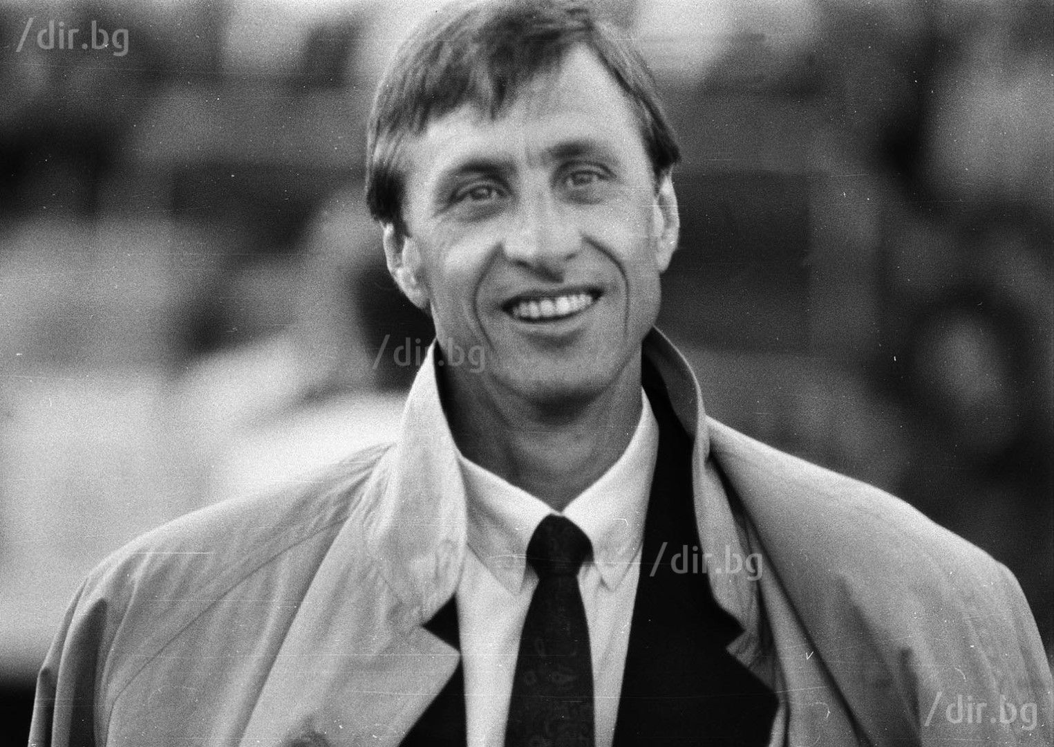 Кройф дойде в София и като треньор - водеше "Барса" срещу ЦСКА през 1989 г. в турнира за КНК. Снимка ИВАН ГРИГОРОВ
