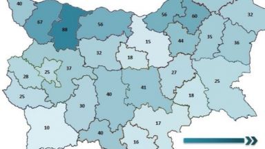 1200  фалита има годишно в България, къде са най-много и къде-най-малко?