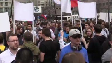 Протест в Москва срещу ограниченията на свободата в интернет