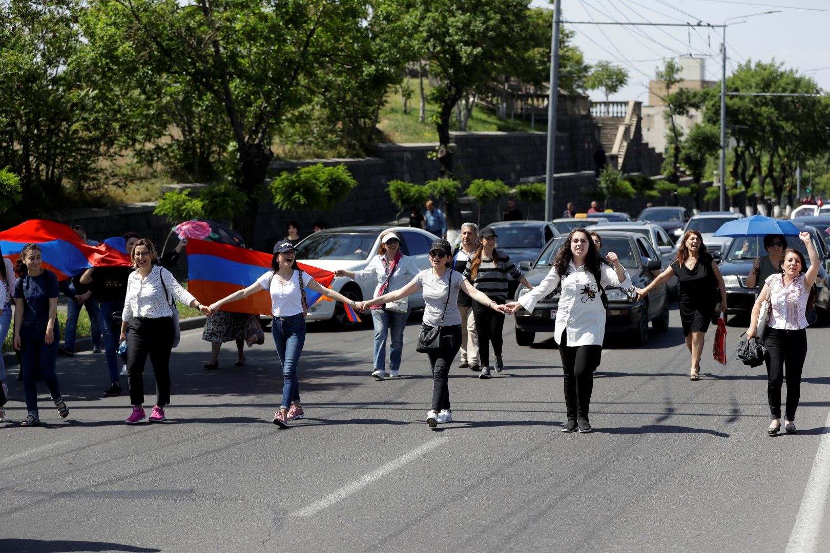 Протестиращи блокираха улиците в Ереван