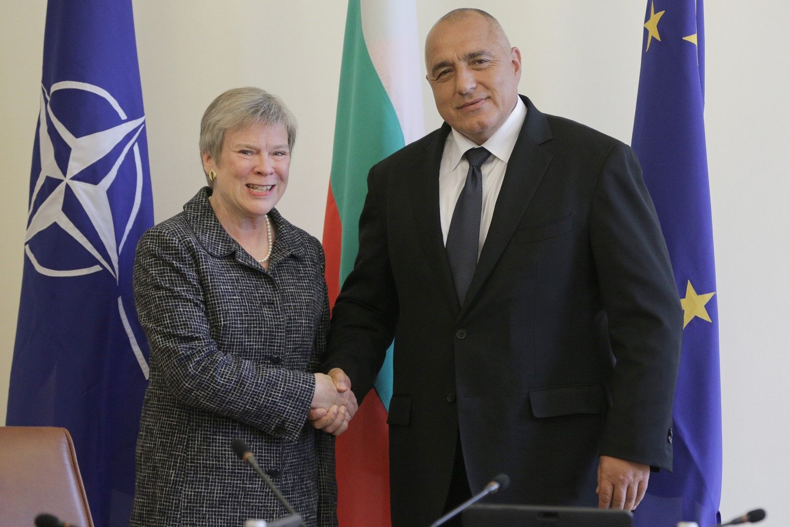 Премиерът Бойко Борисов се срещна със заместник - генералния секретар на НАТО Роуз Готемюлер 