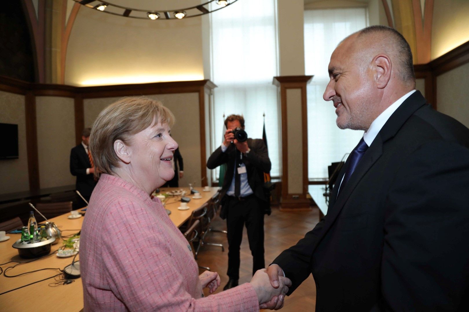 Премиерът Бойко Борисов се срещна с канцлера на Германия Ангела Меркел в Аахен