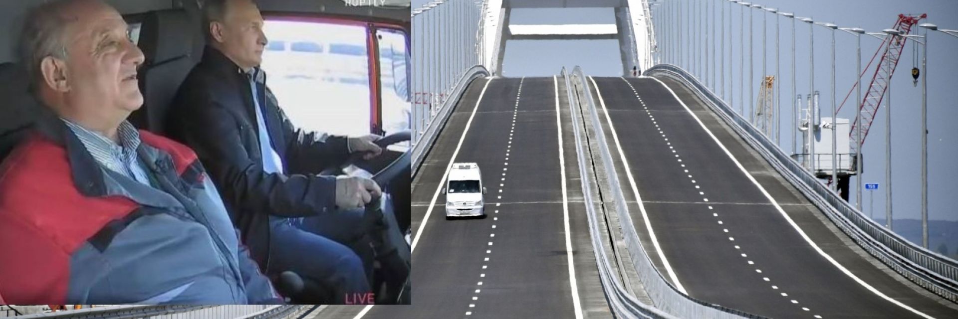 Путин откри Кримския мост, като подкара КАМАЗ (видео)