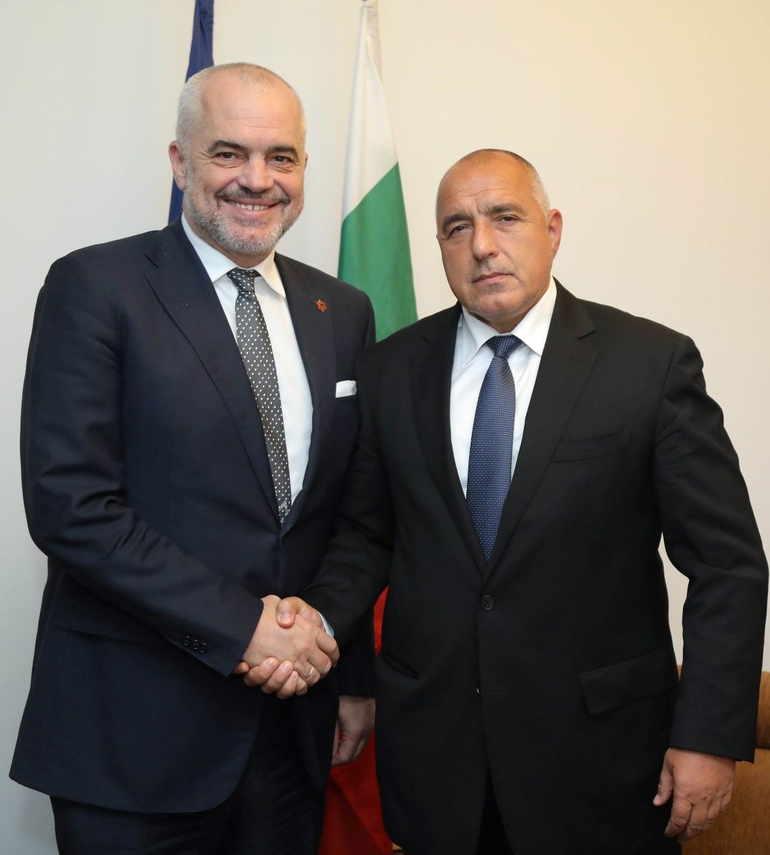 Премиерът на Албания Еди Рама и Бойко Борисов
