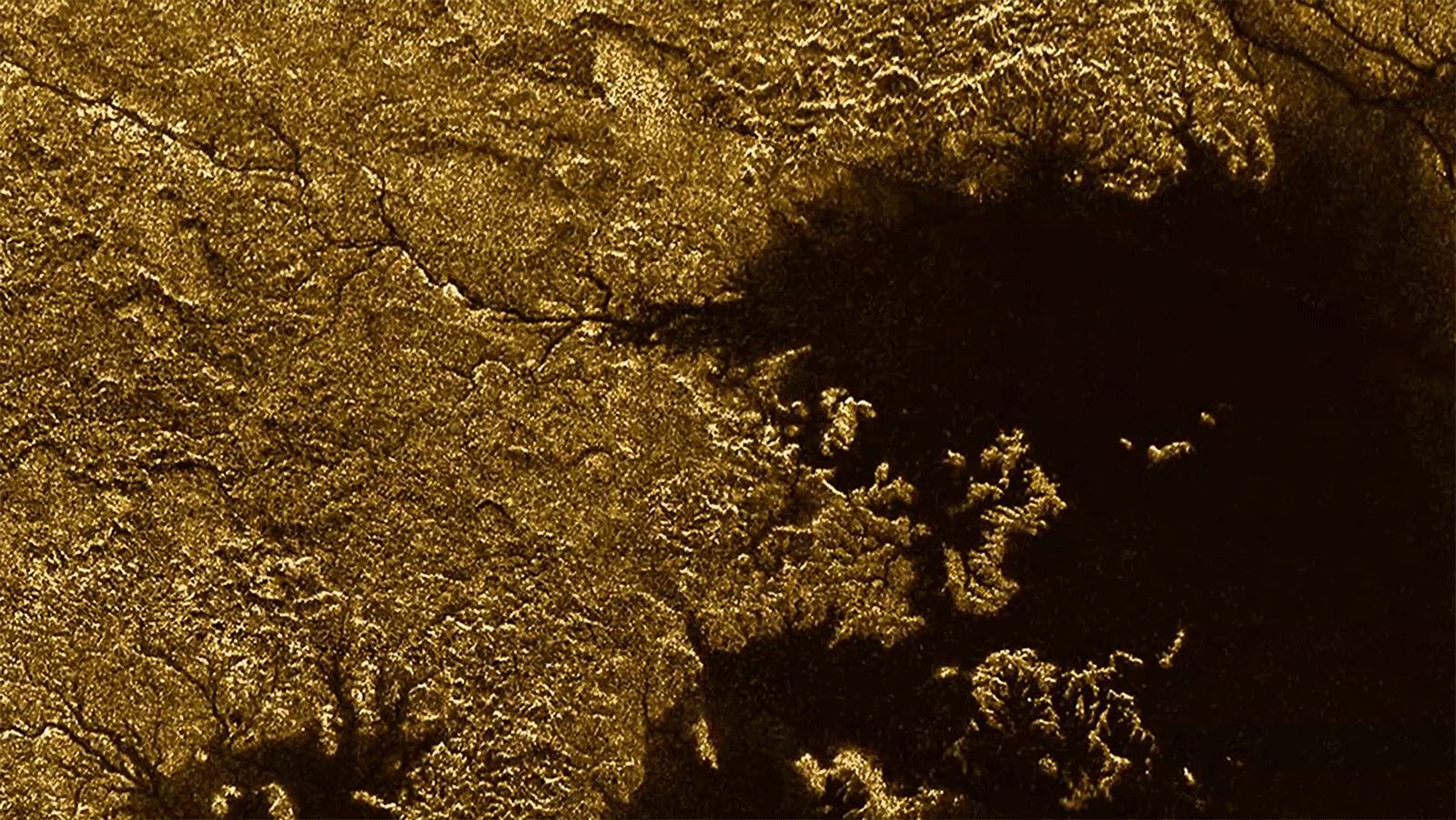 Снимка на моретата на Титан