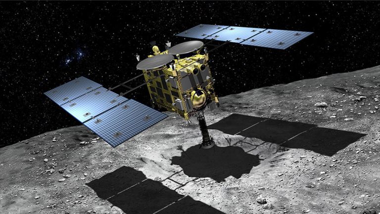 Сондата "Хаябуса 2" е направила кратер на астероида Рюгу