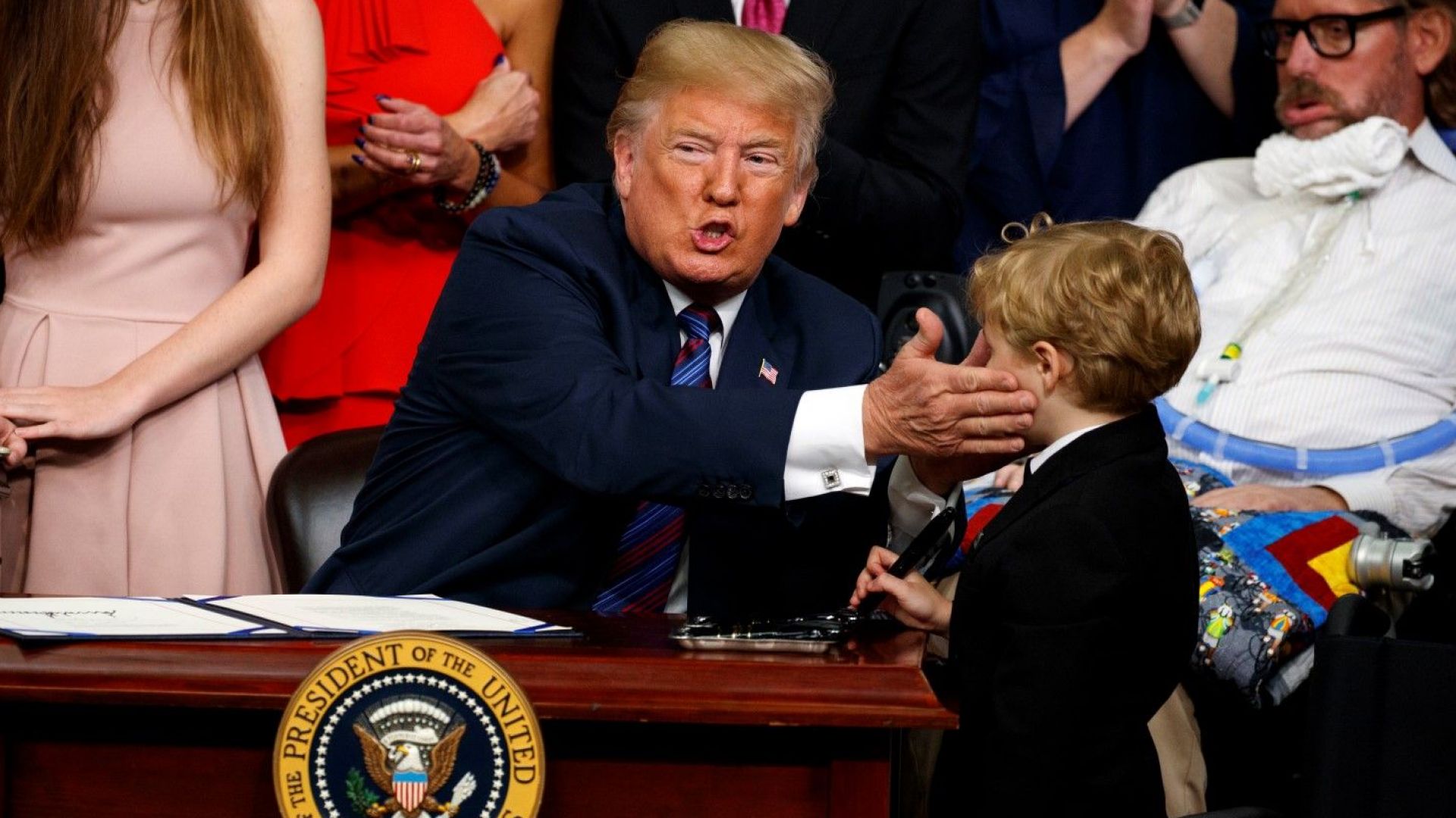 Президентът и децата-типично за американските традиции
