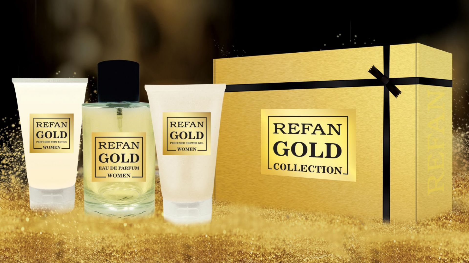 Kомплект Refan Gold Collection осигурява нежна и ароматна грижа за кожата