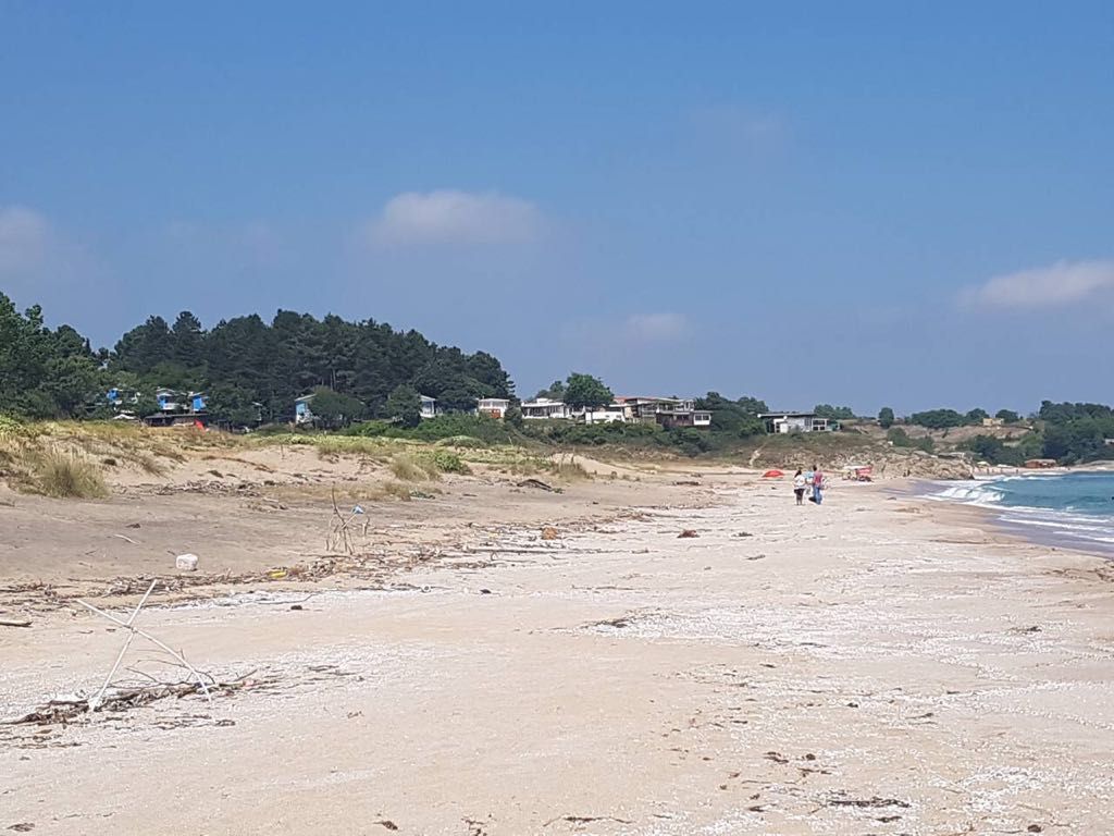 В южната част на плажа са открити мазутни образувания