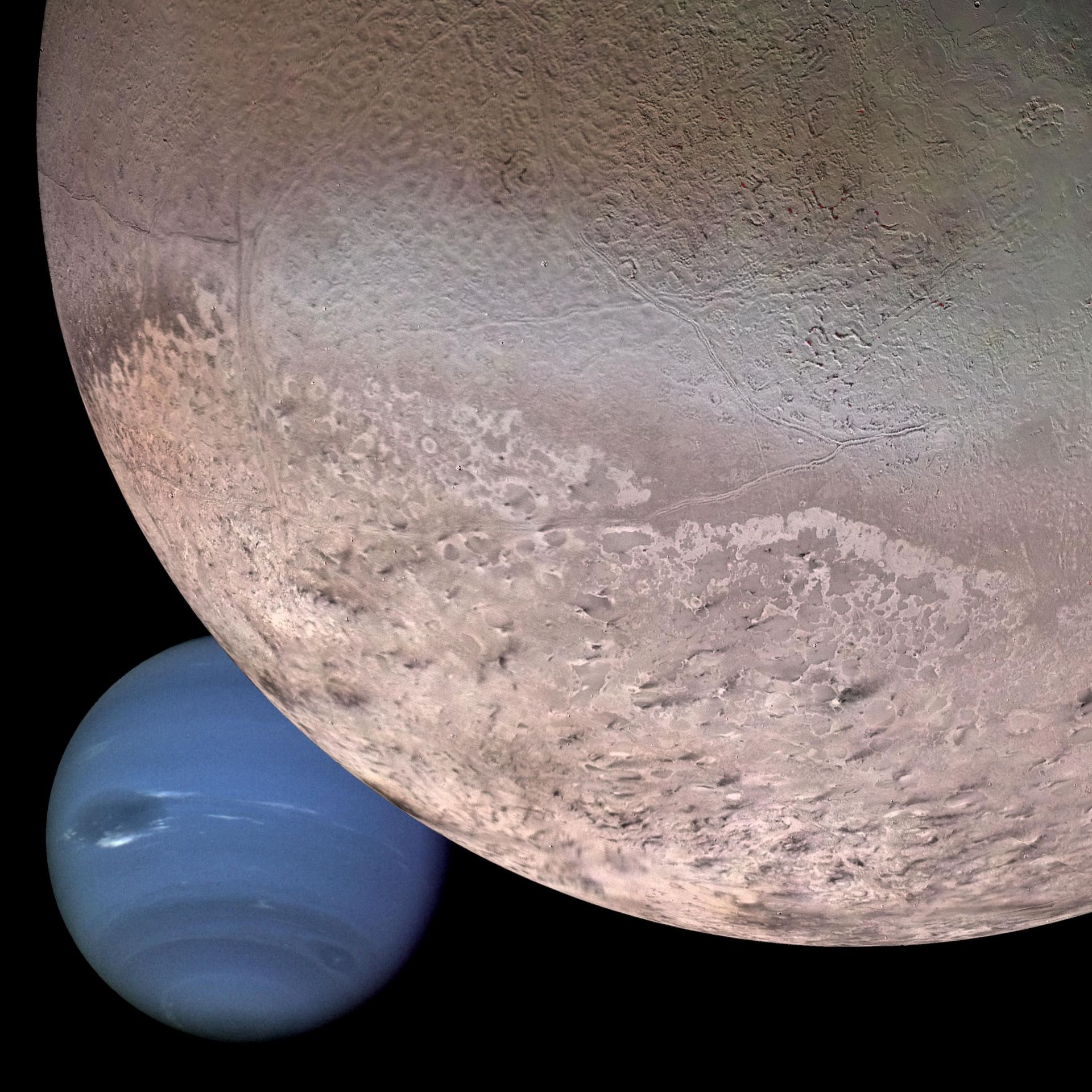 Луната на Нептун - Тритон