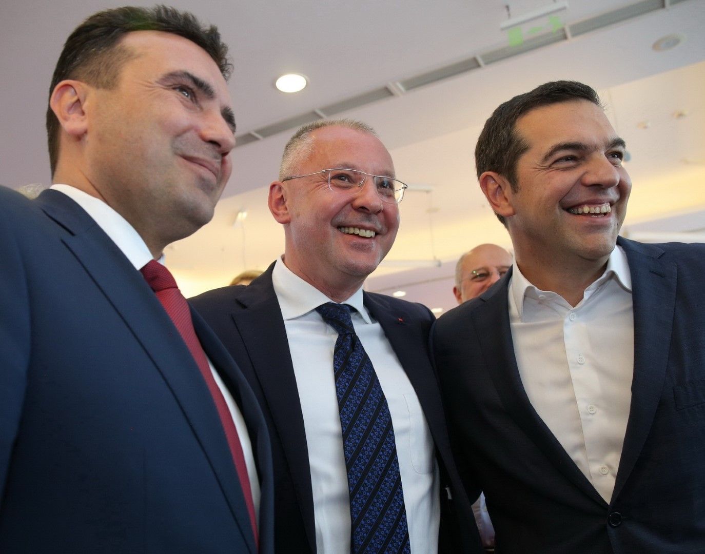 Зоран Заев, Сергей Станишев и Алексис Ципрас