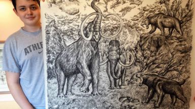 15-годишен гений рисува по памет детайлни картини на животни