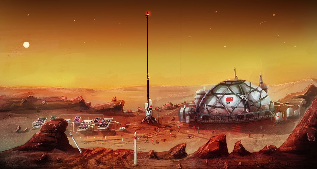 Концепция за съветска база на Марс