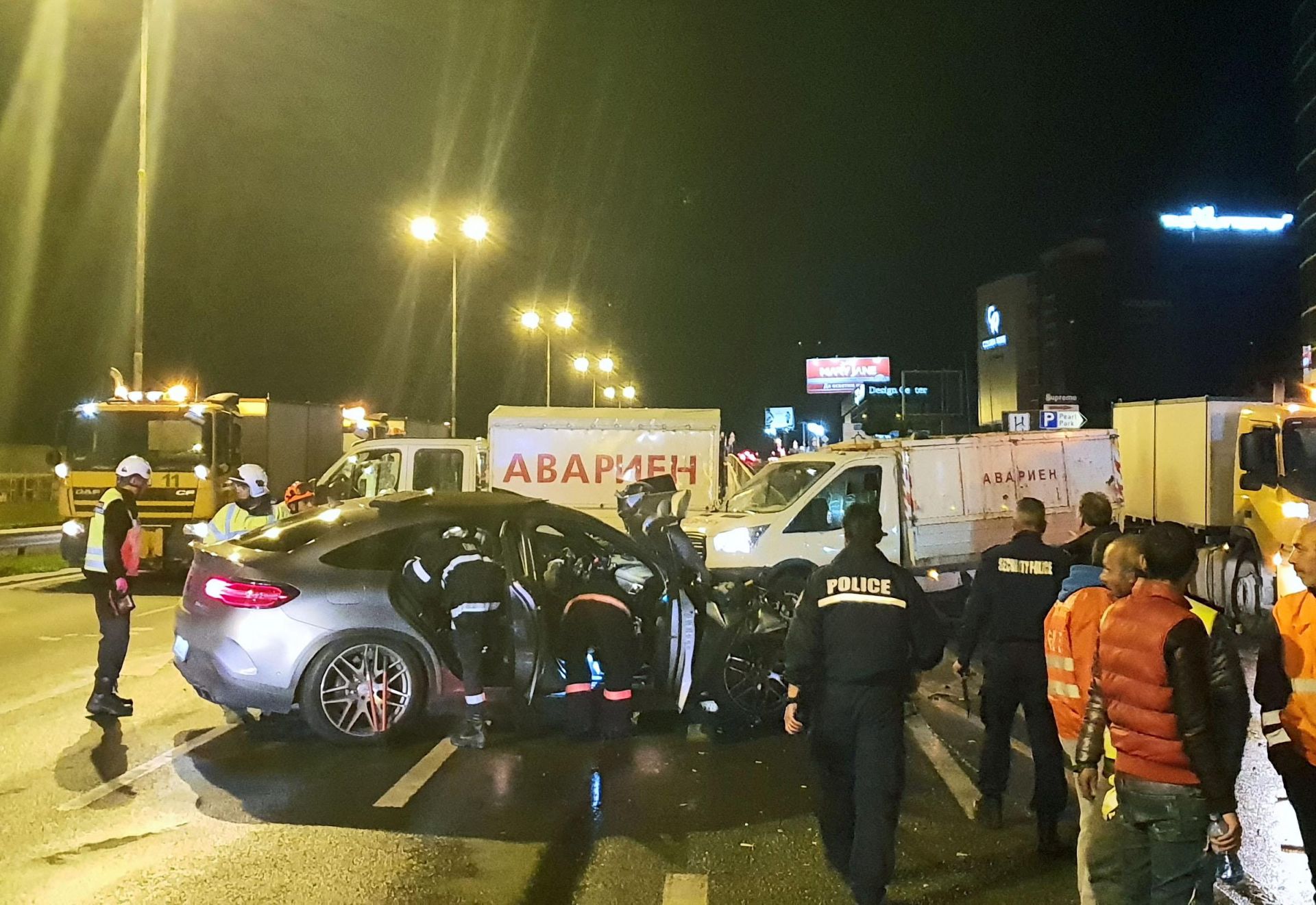 При катастрофакта, станала снощи в София, са пострадали двама души   