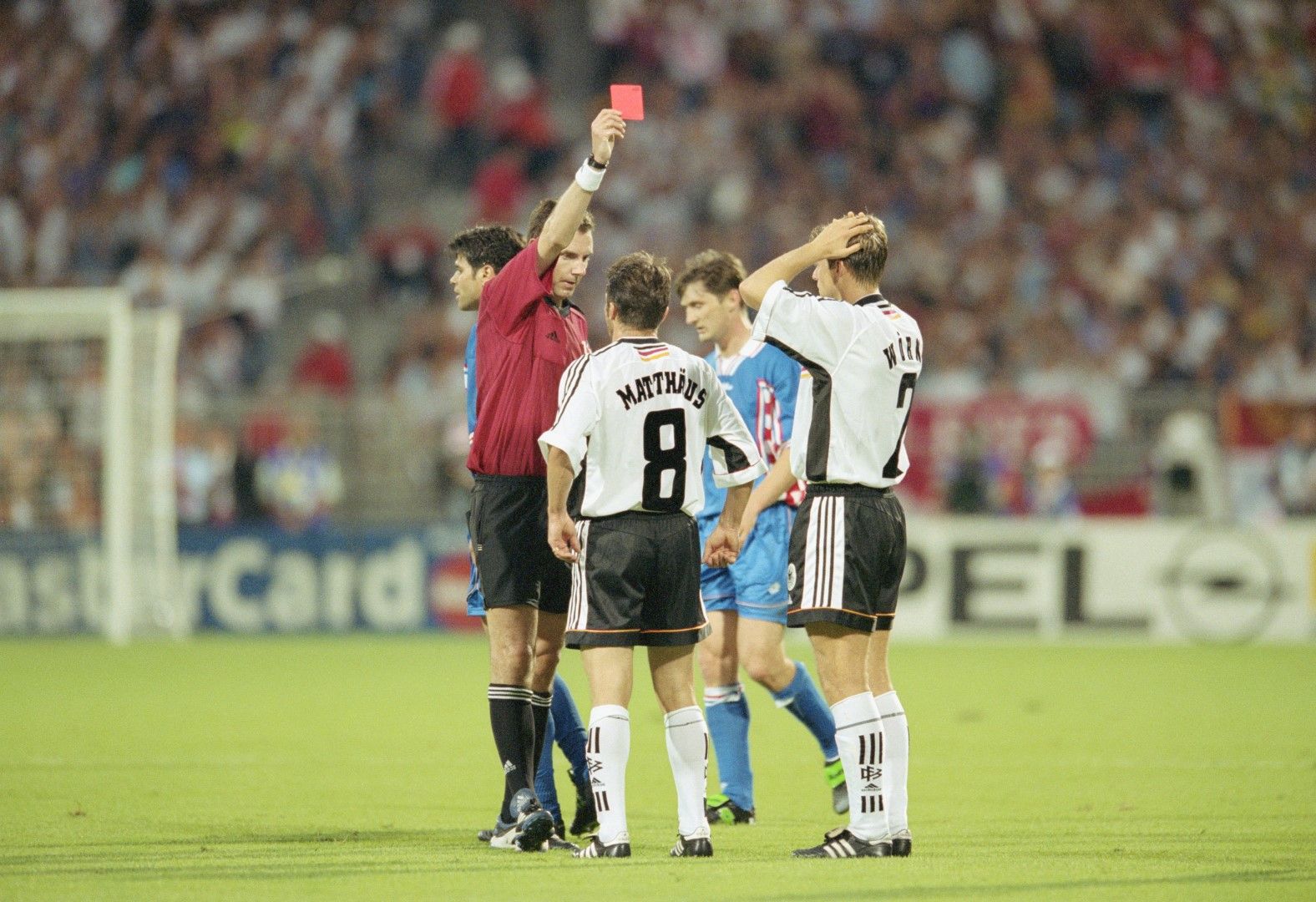 Мондиал 1998 г., четвъртфинал Германия - Хърватия. Сензационно 0:3, европейският шампион е разбит.