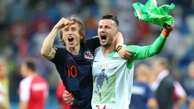 Голям хърватски вратар разплака Дания