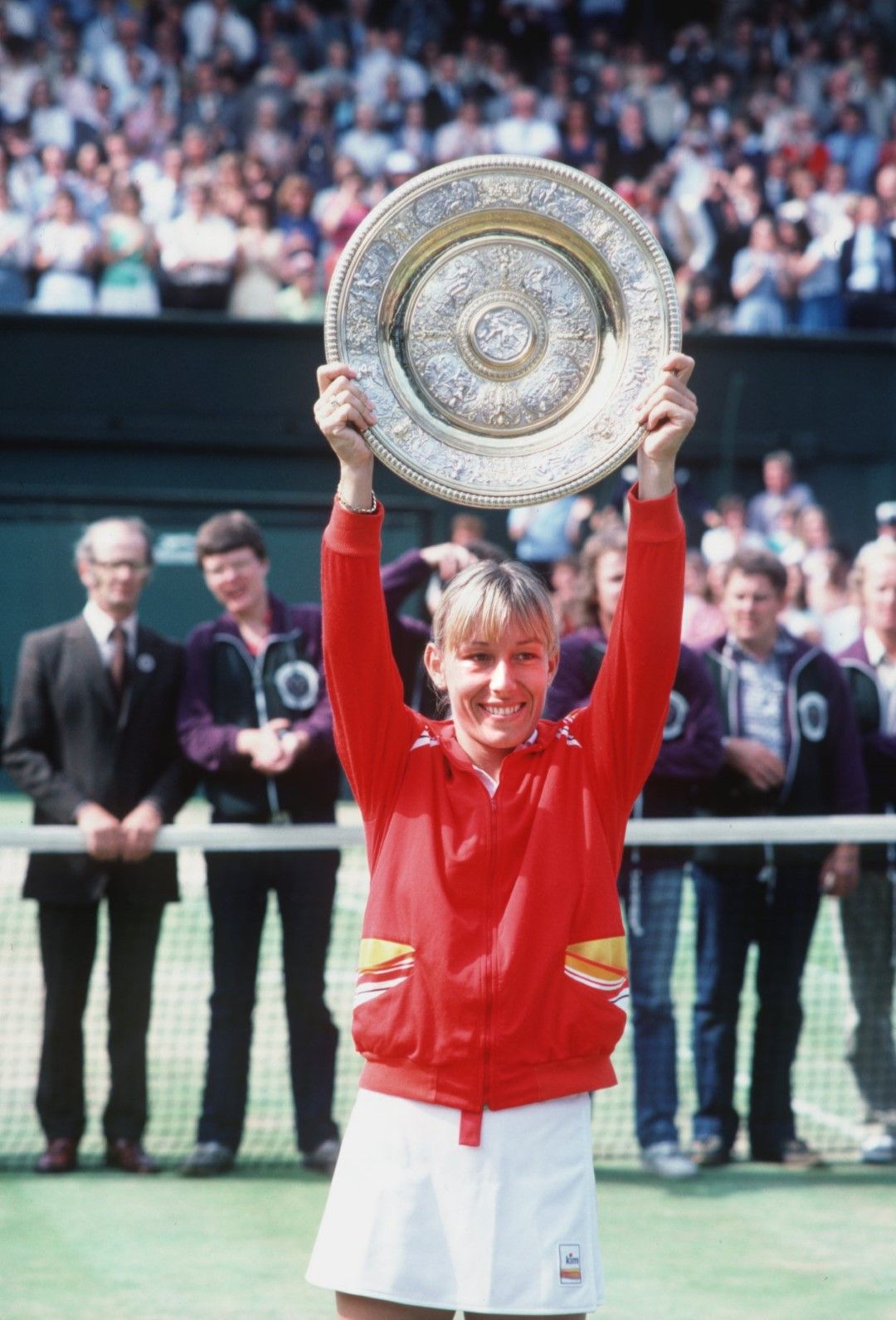 1982 г. Мартина Навратилова спечели първата си от общо седем титли на свещената трева