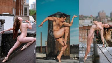 Голи танцьори на покривите на Ню Йорк разкриват душите си