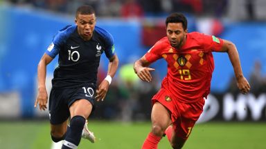 Франция - Белгия 1:0 (статистики)