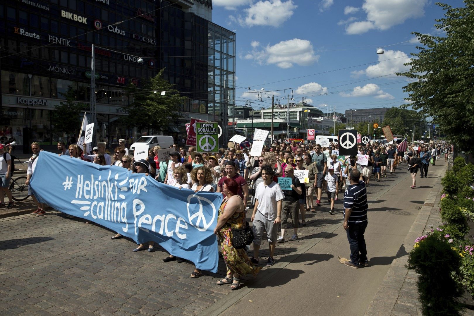 Протести в Хелзинки 