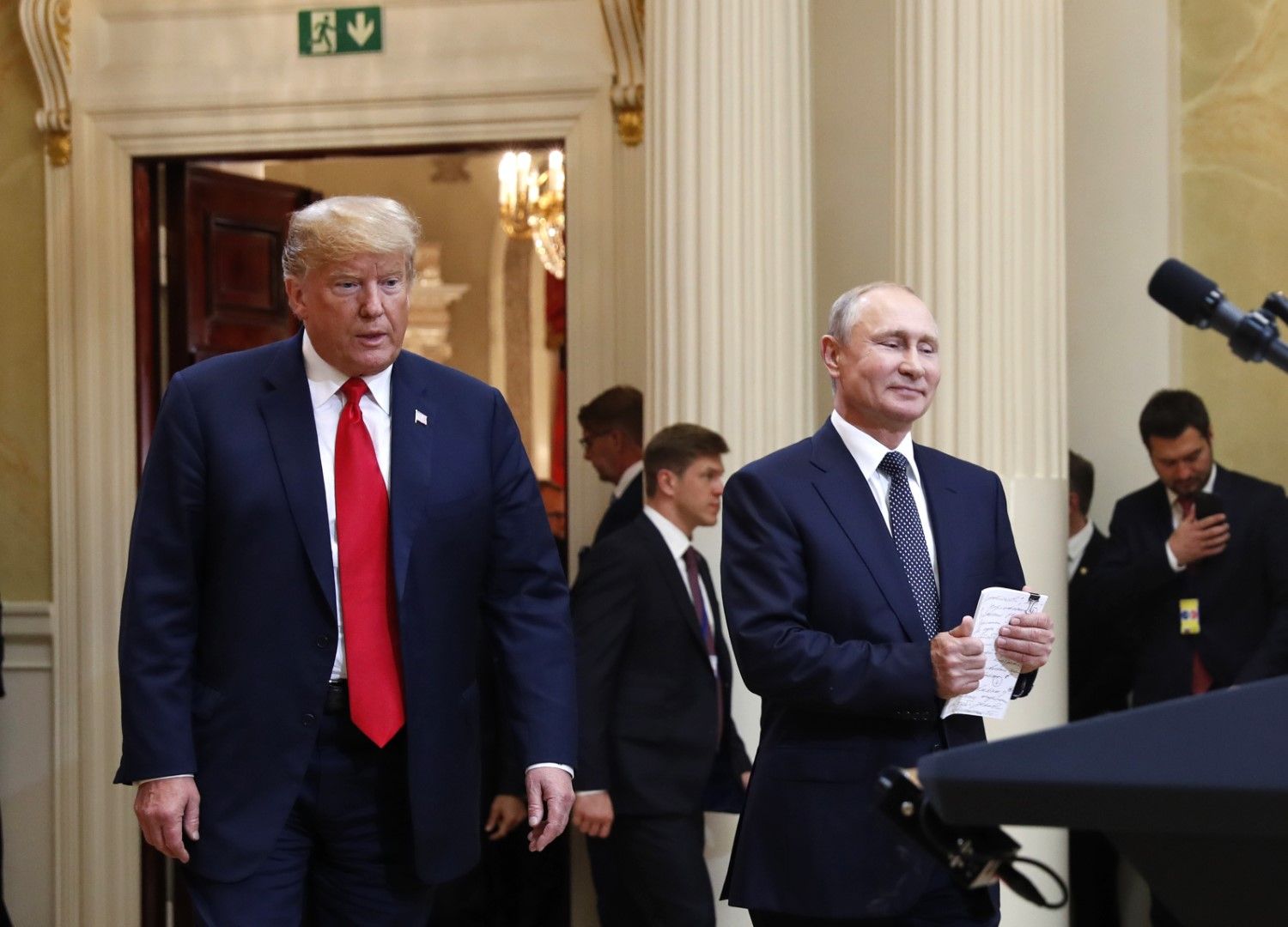 Доналд Тръмп и Владимир Путин дадоха пресконференция 