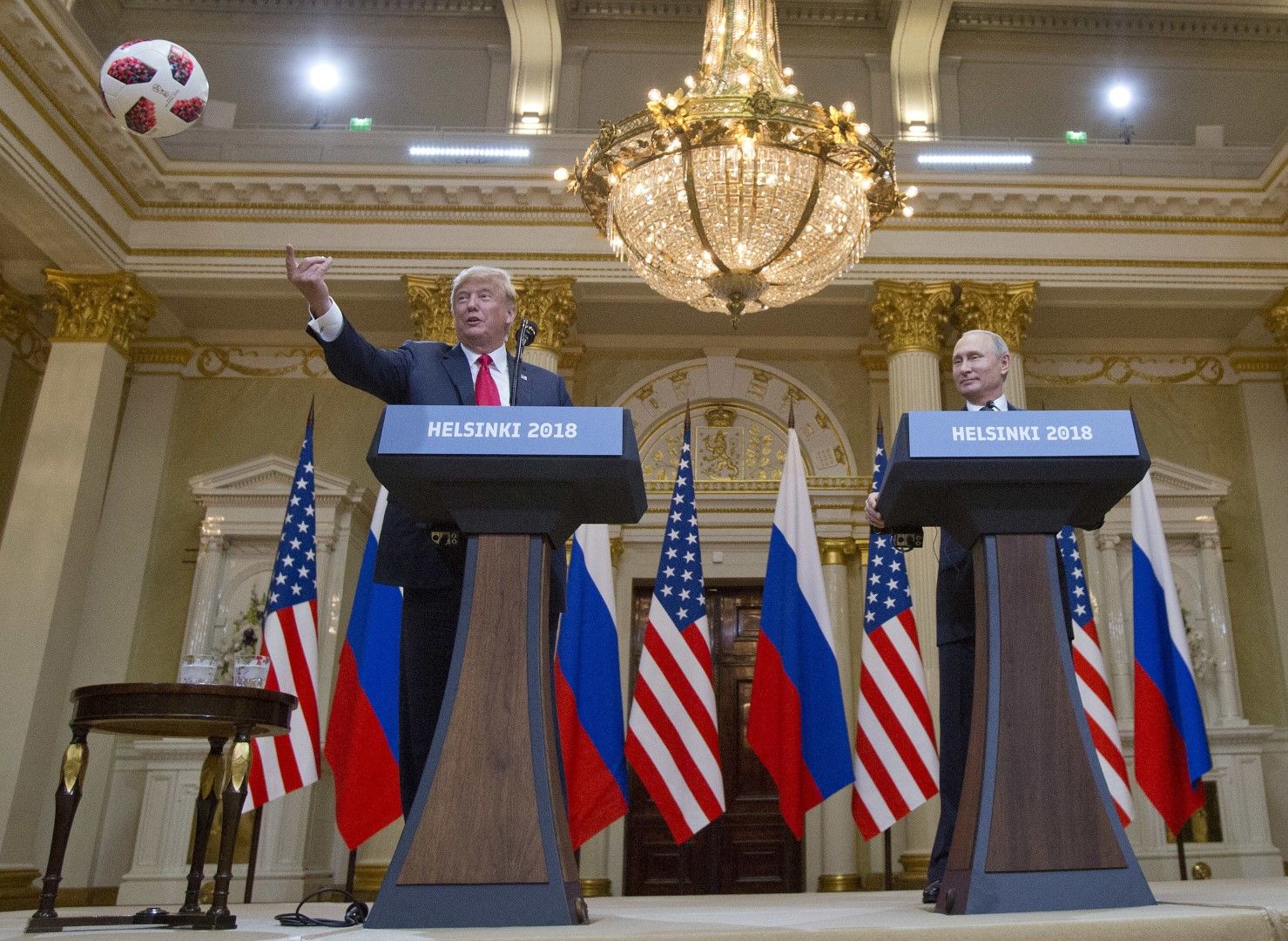 Президентите на САЩ Доналд Тръмп и на Русия Владимир Путин 